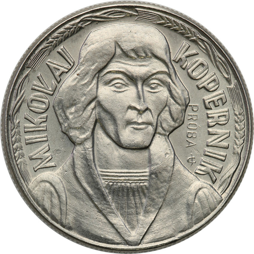 PRL. PRÓBA Nikiel 10 złotych 1967 Kopernik